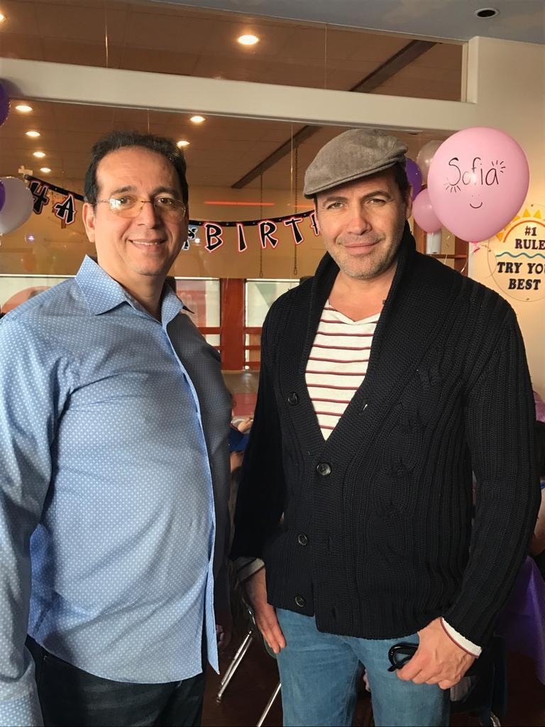 Dr. Gabai with celebrity patient