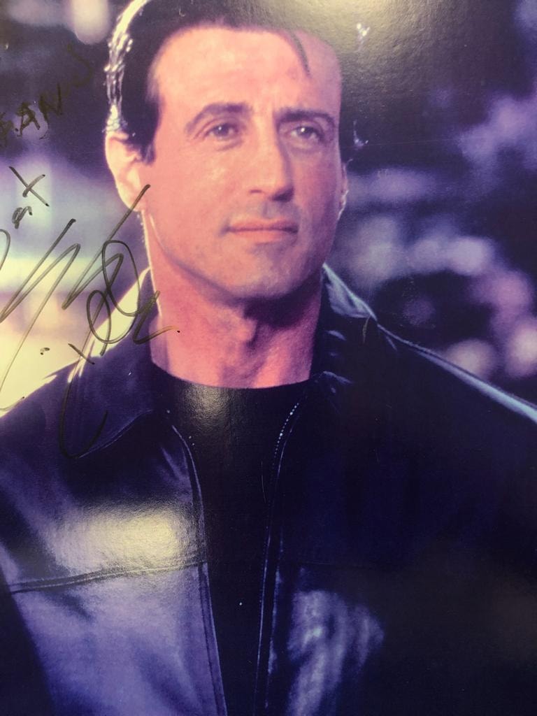 Signed celebrity photo
